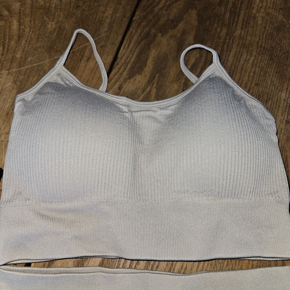 FINETOO Workout Outfits Sets for Women 4 piece Seamless Backless Tank Sport Bra - Picture 14 of 14